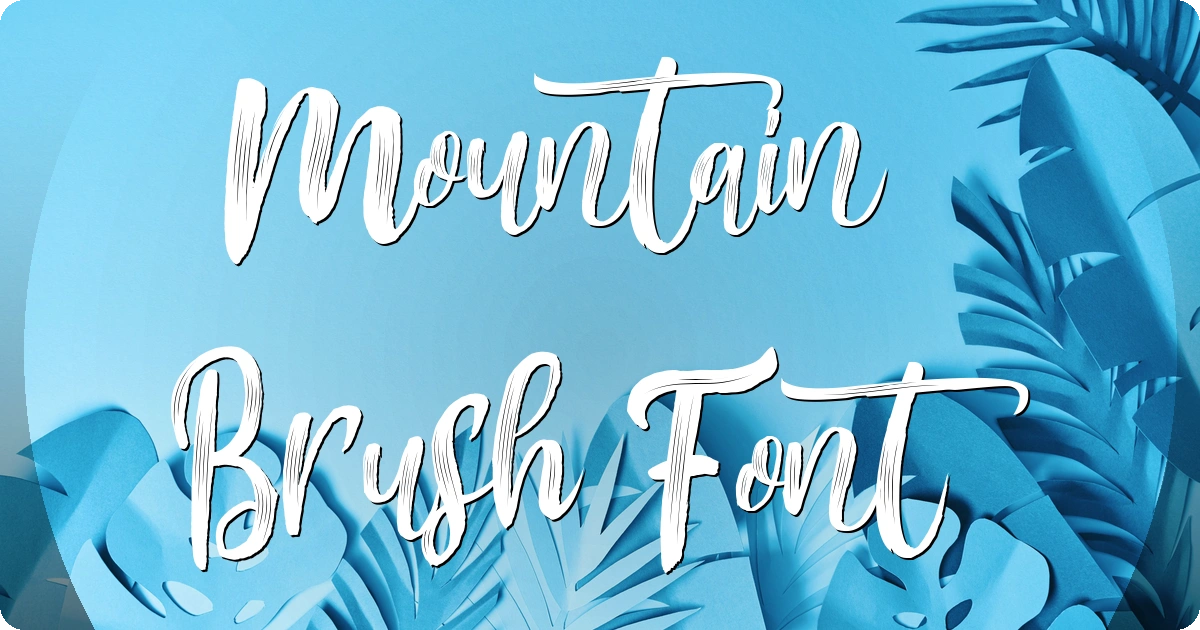 Mountain Brush Font preview