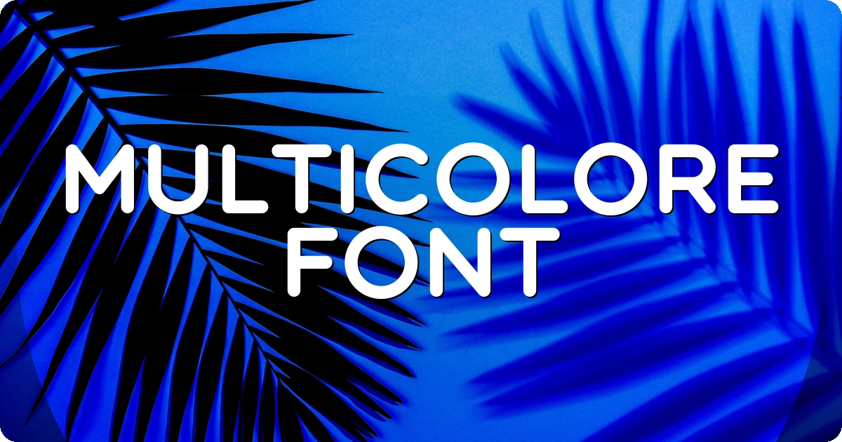Multicolore Font preview