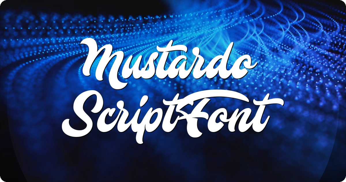 Mustardo Script Font preview