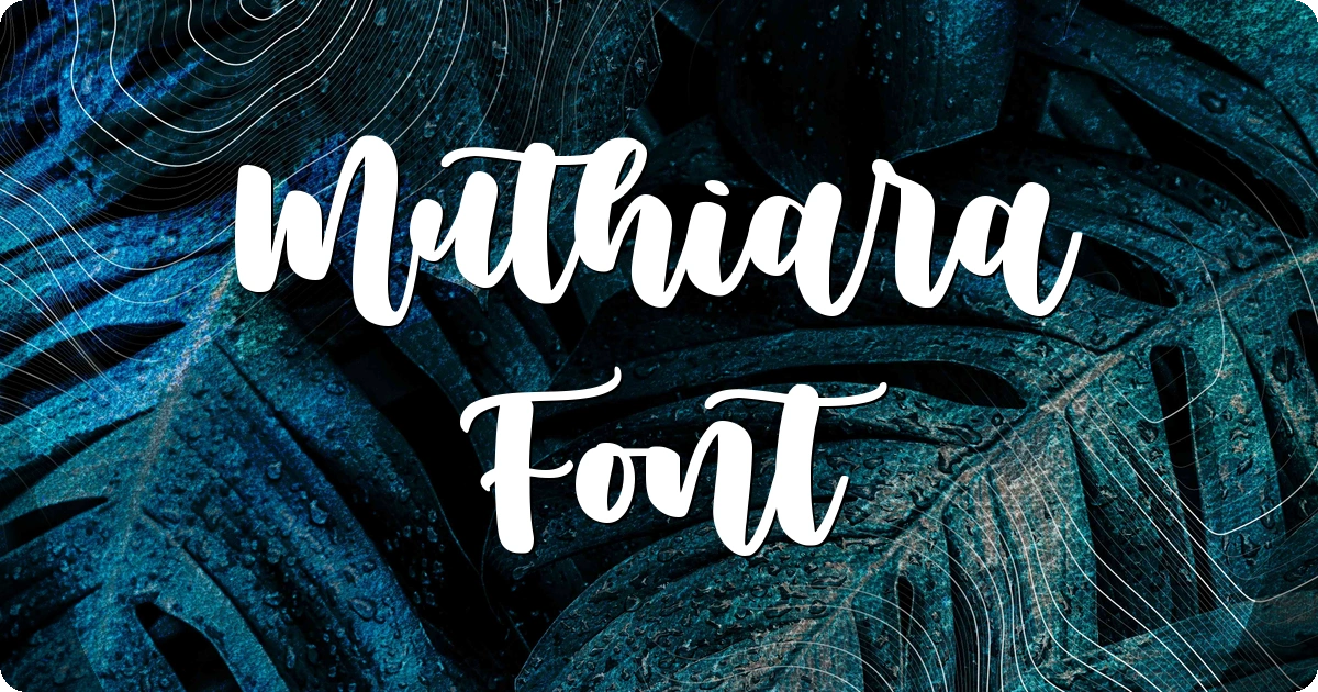 Muthiara Font preview