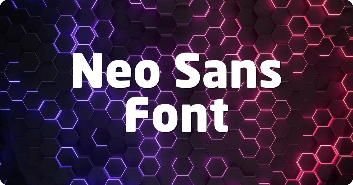 Neo Sans Font preview