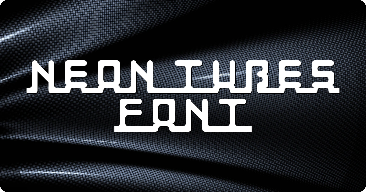 Neon Tubes Font preview