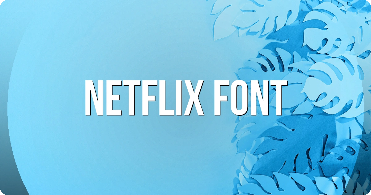 Netflix Font preview