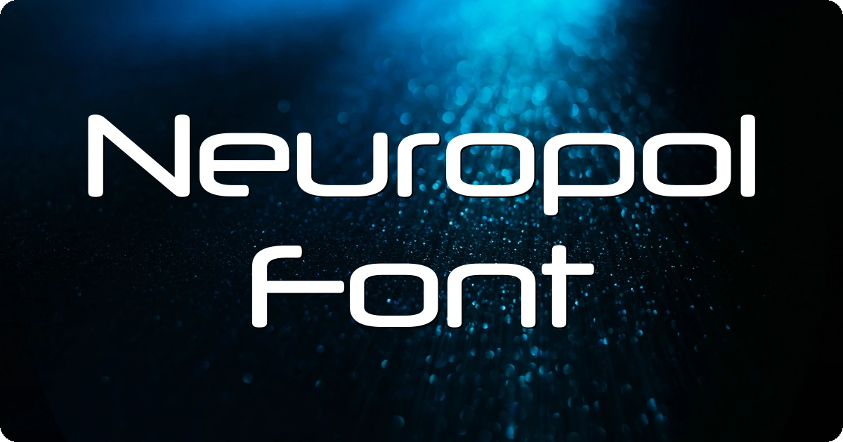Neuropol Font preview