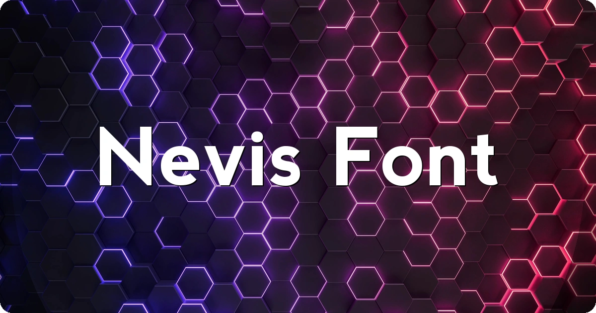 Nevis Font preview