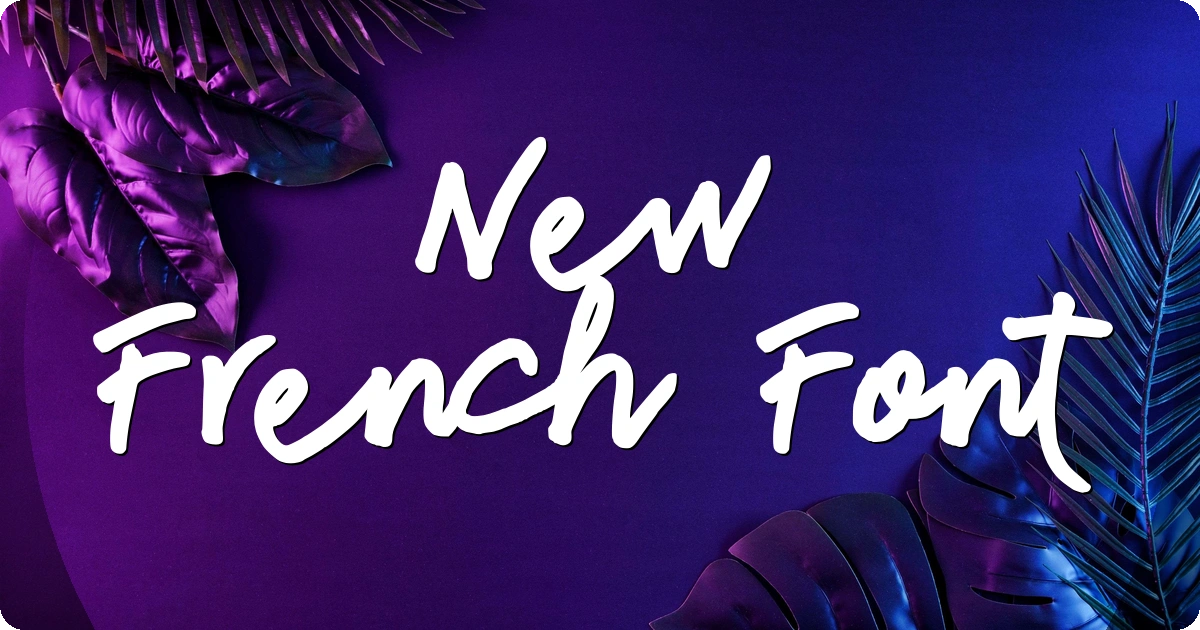 New French Font preview