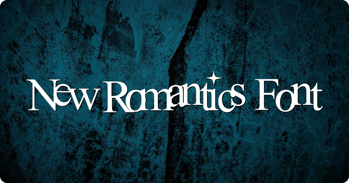 New Romantics Font preview