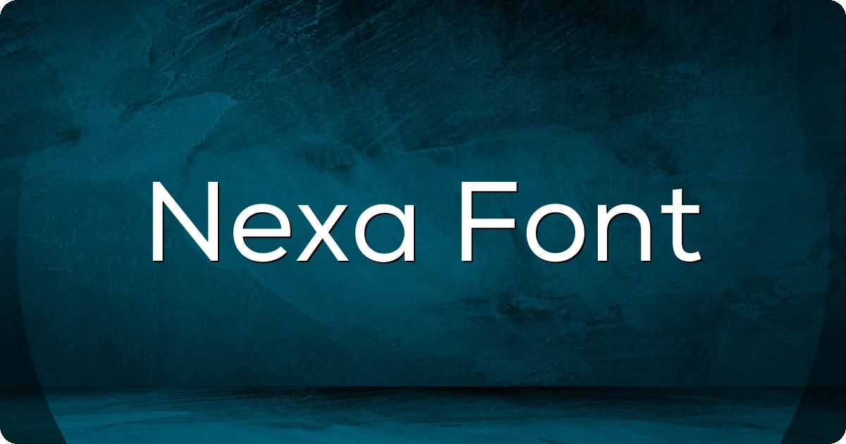 Nexa Font preview