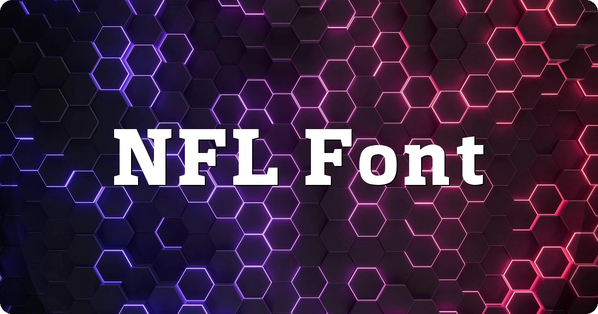 NFL Font preview
