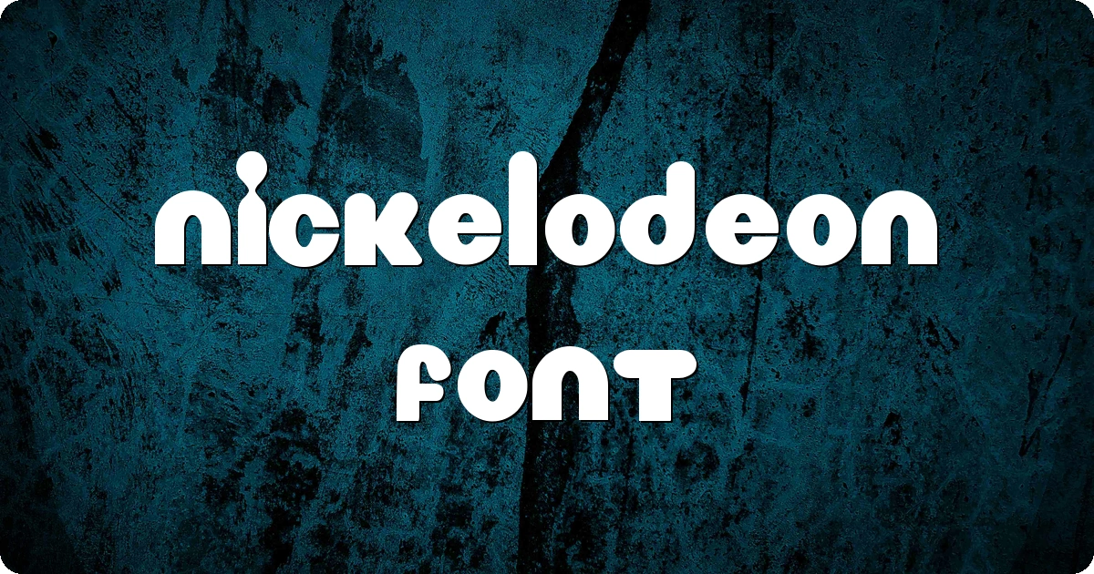 Nickelodeon Font preview