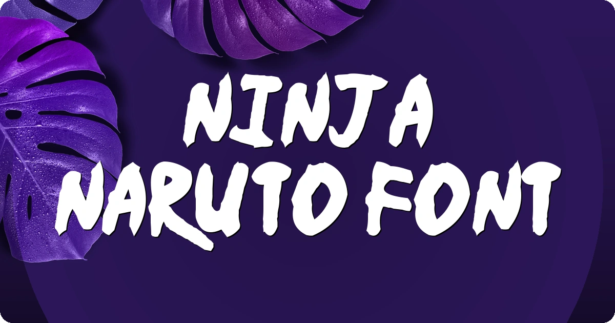 Ninja Naruto Font preview