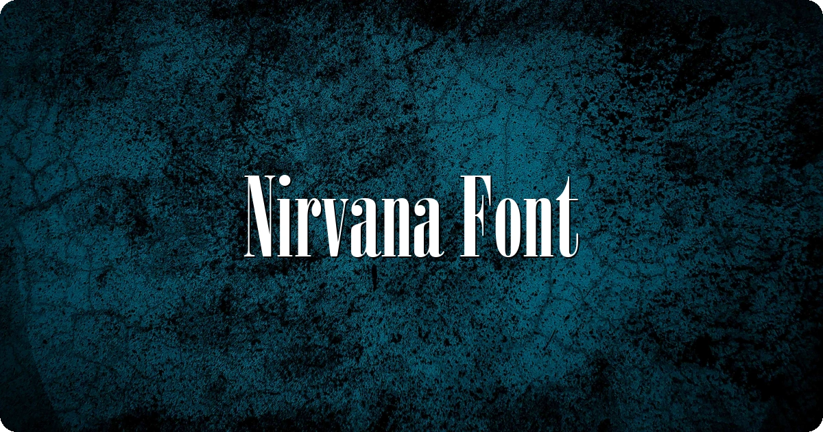 Nirvana Font preview