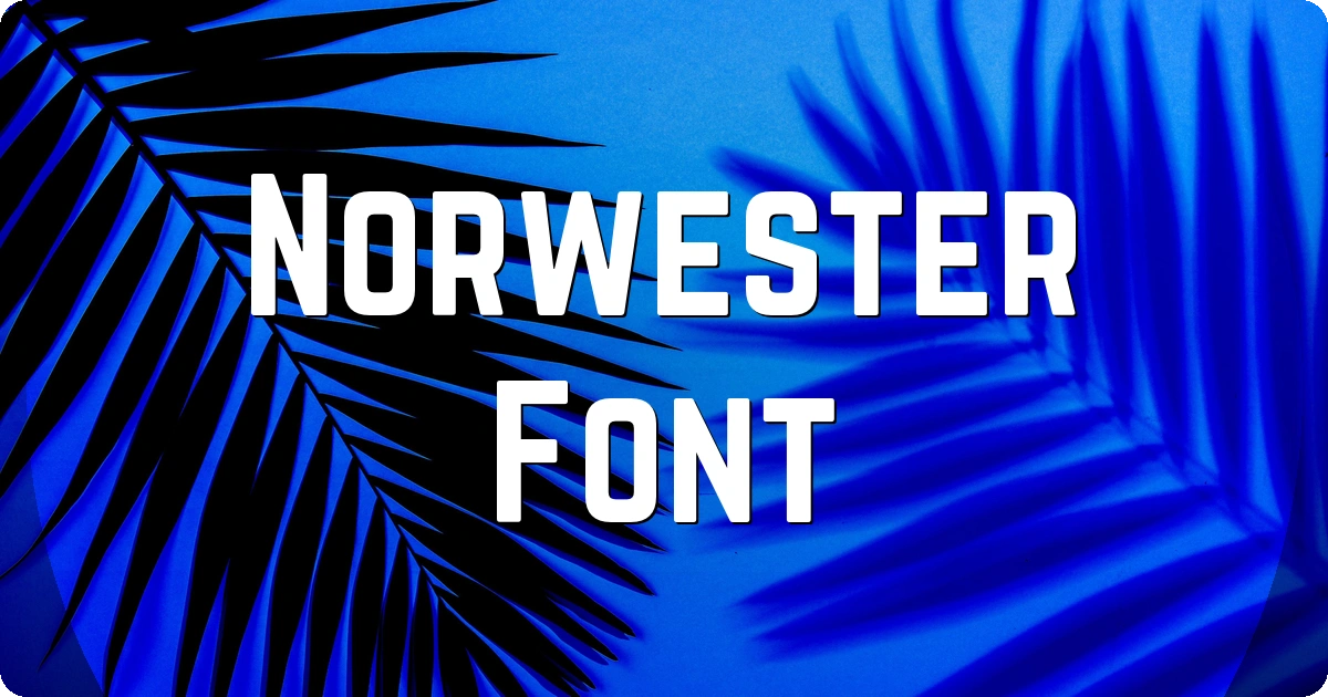 Norwester Font preview