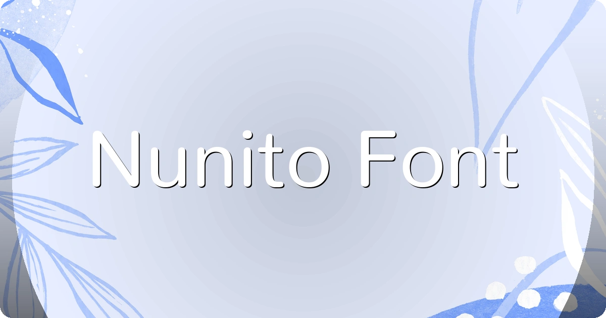 Nunito Font preview
