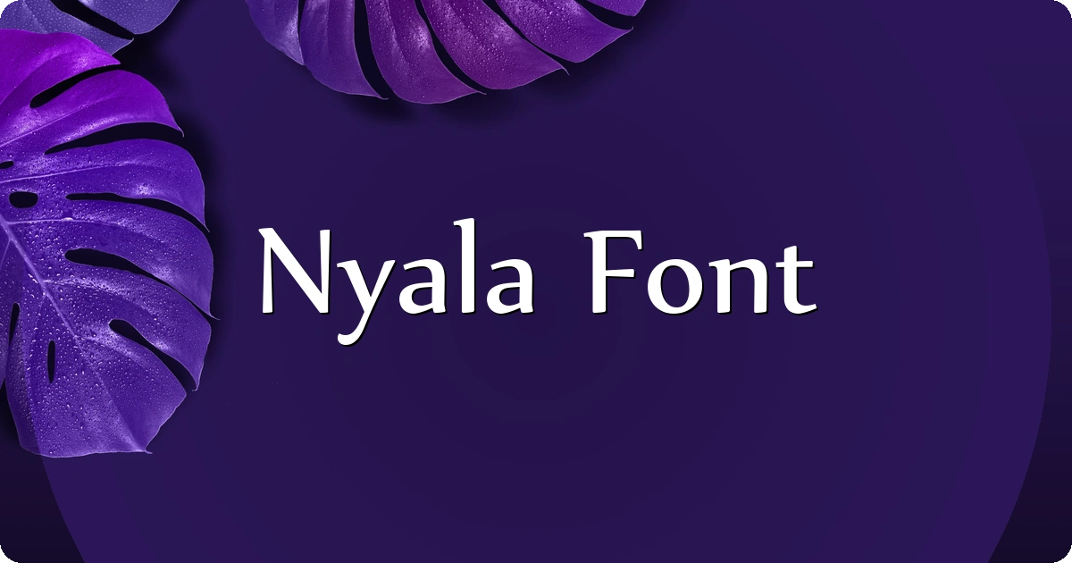 Nyala Font preview