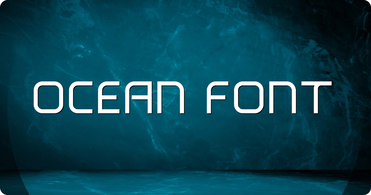 Ocean Font preview