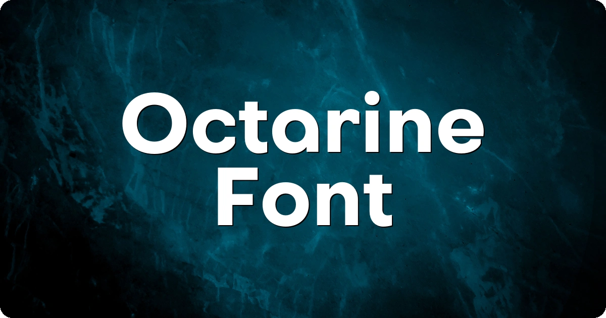 Octarine Font preview
