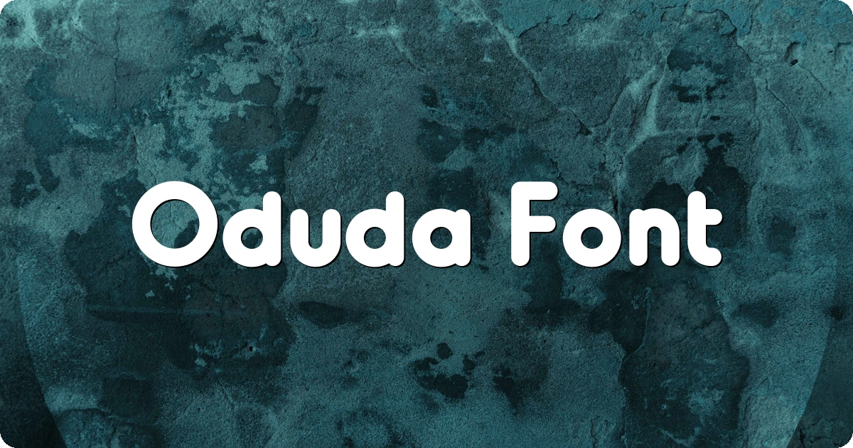 Oduda Font preview