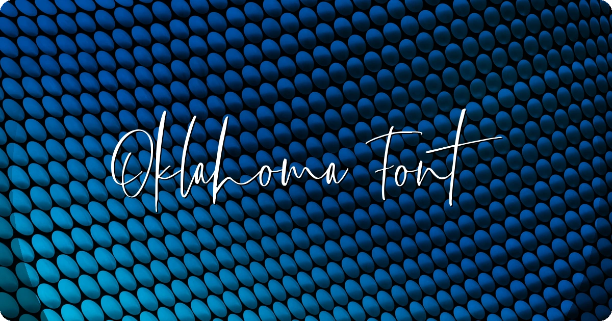 Oklahoma Font preview