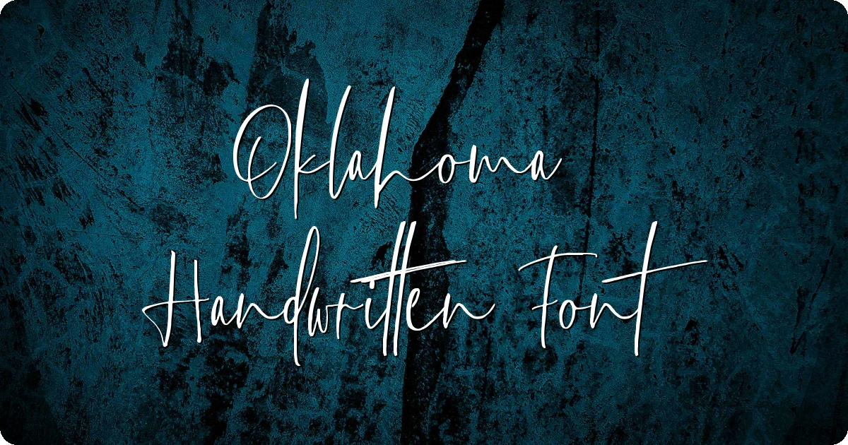 Oklahoma Handwritten Font preview