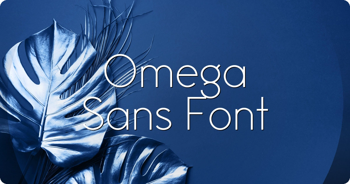 Omega Sans Font preview