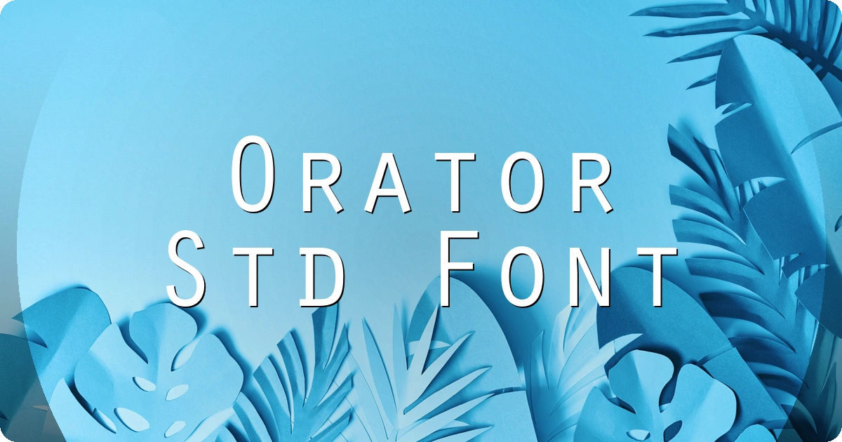 Orator Std Font preview