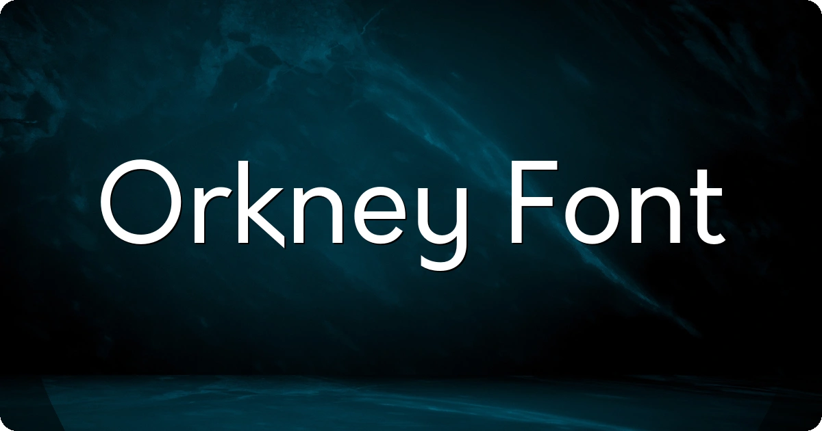Orkney Font preview