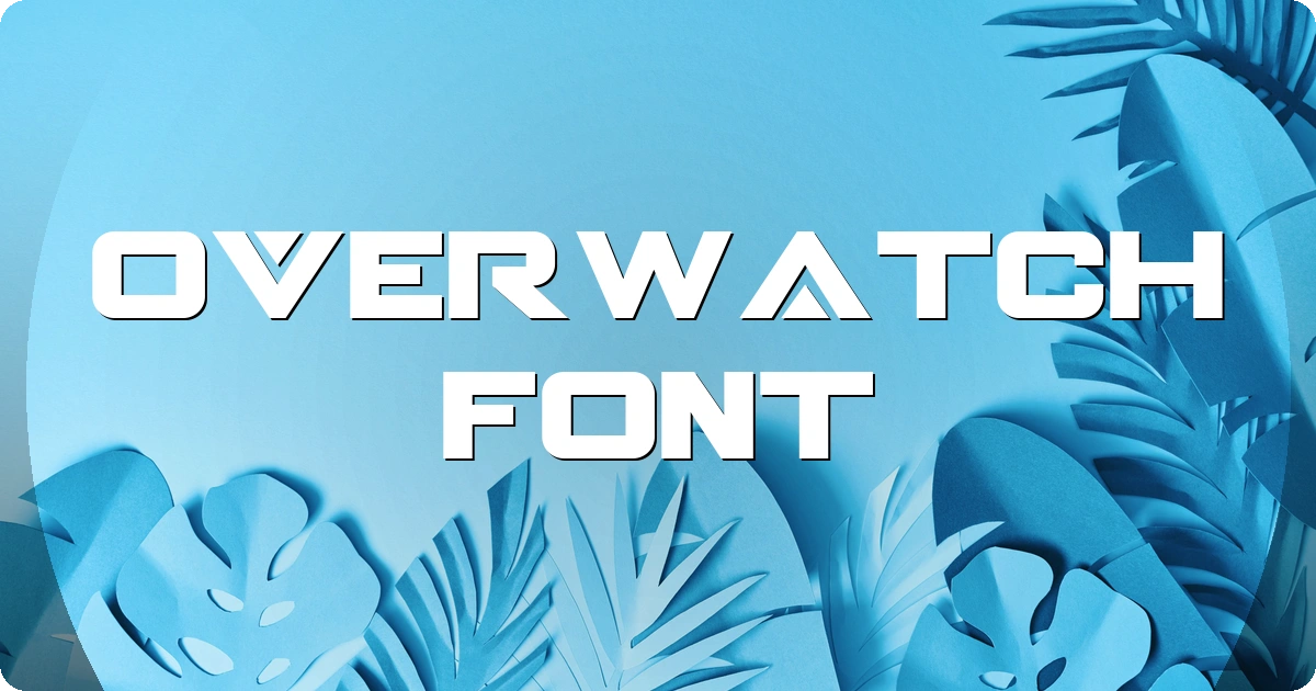 Overwatch Font preview