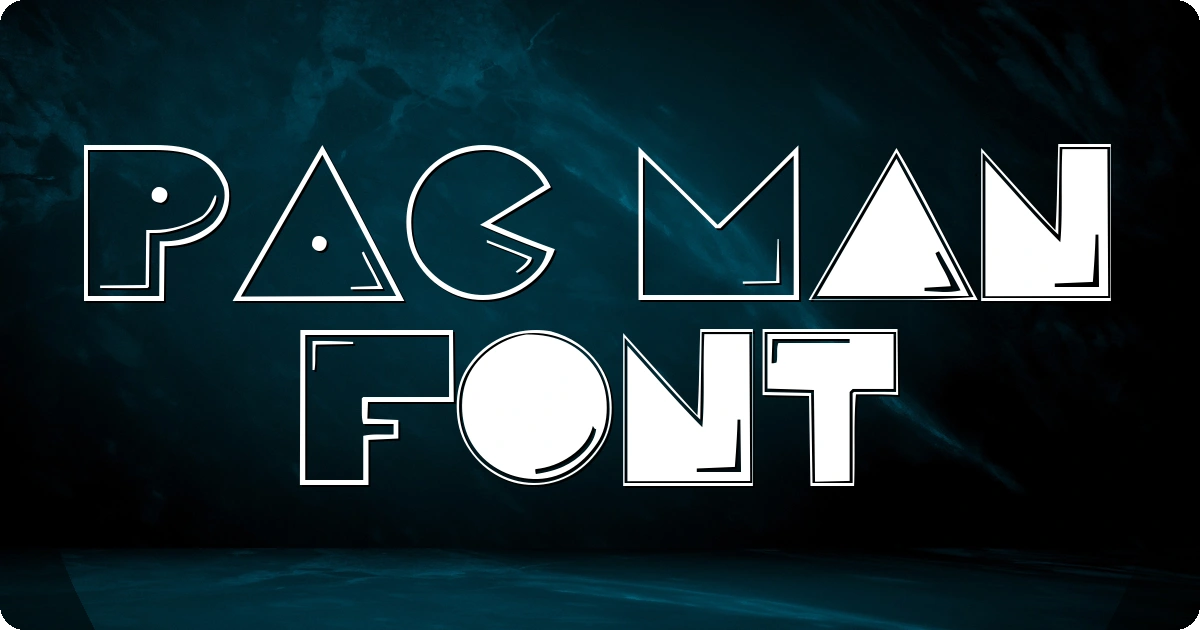 PAC Man Font preview