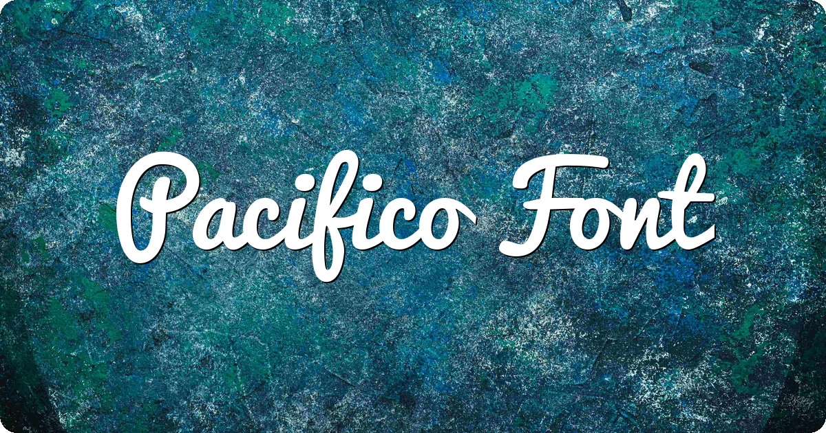 Pacifico Font preview