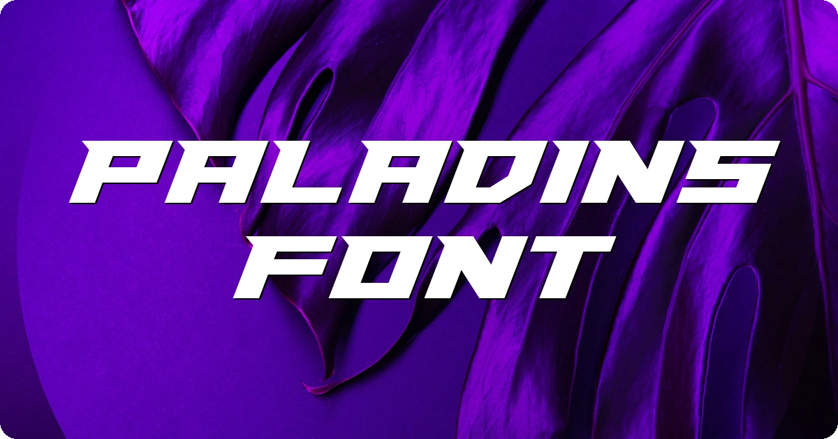 Paladins Font preview