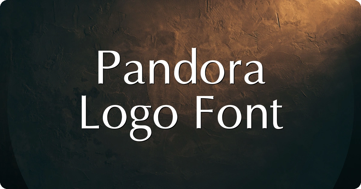 Pandora Logo Font preview