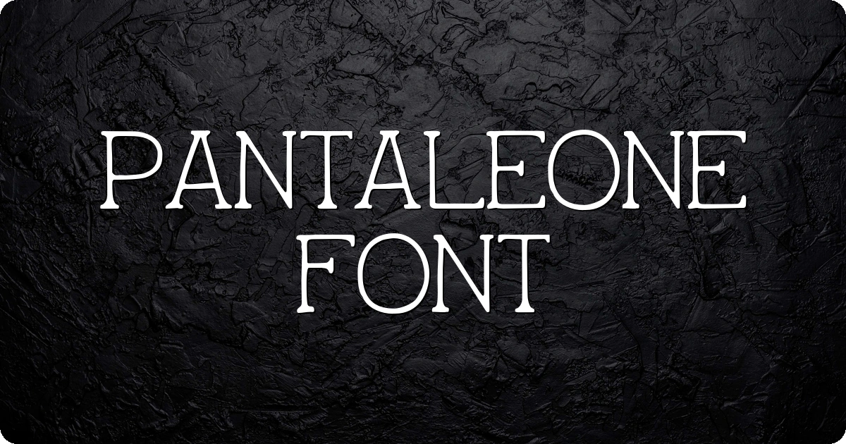 Pantaleone Font preview