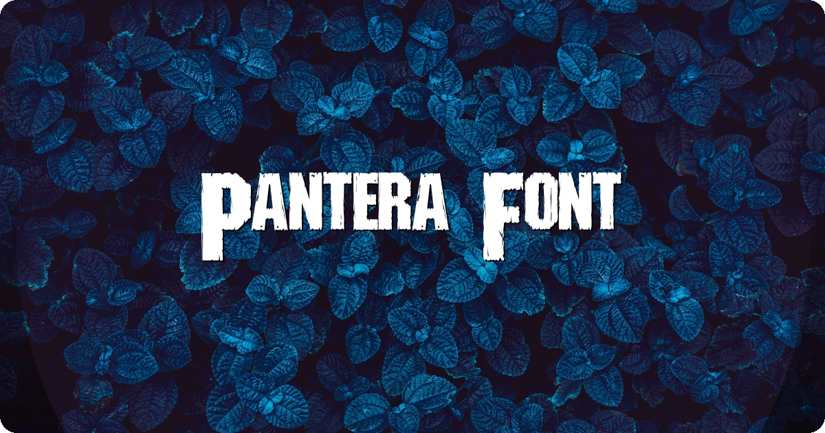 Pantera Font preview