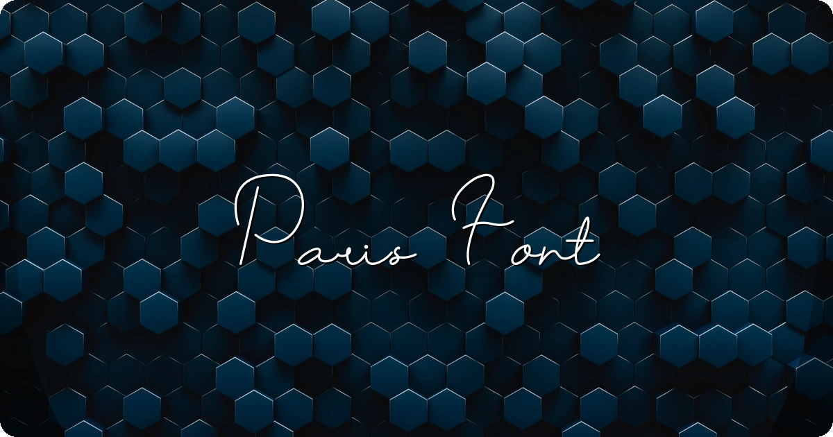 Paris Font preview