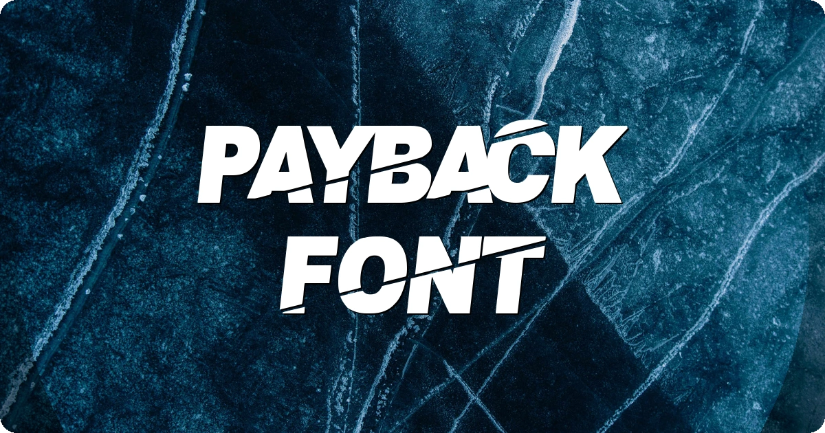 Payback Font preview
