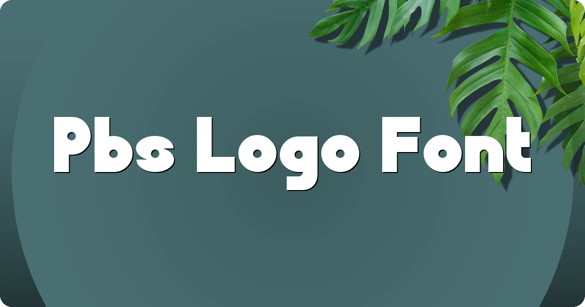 Pbs Logo Font preview
