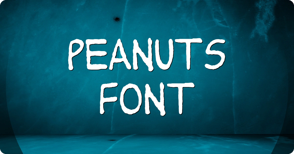 Peanuts Font preview