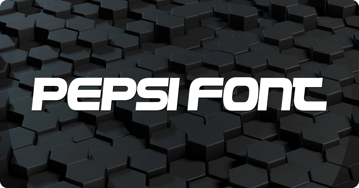 Pepsi Font preview
