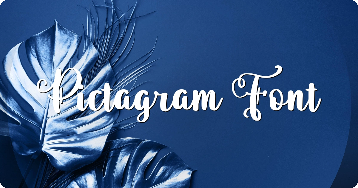 Pictagram Font preview