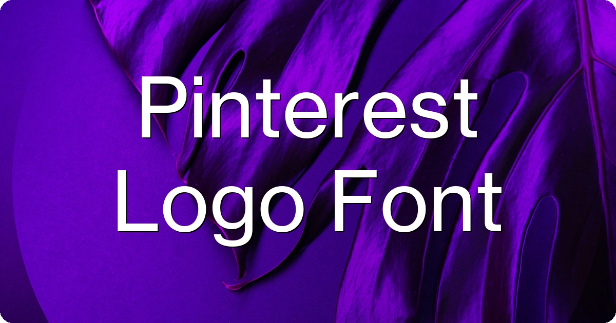 Pinterest Logo Font preview