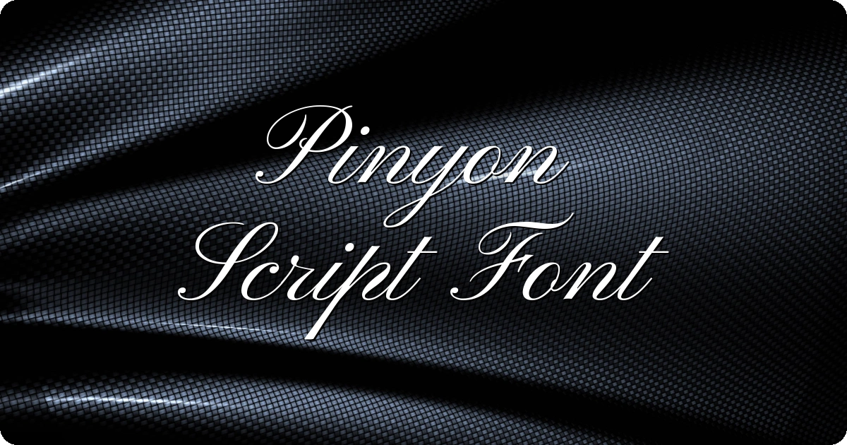 Pinyon Script Font preview