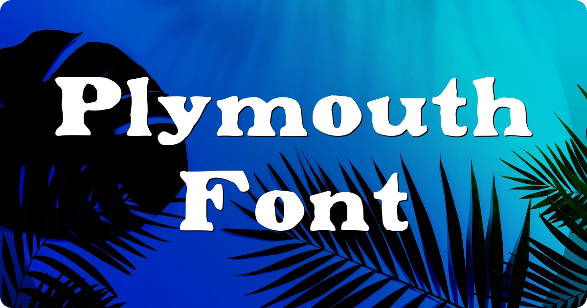 Plymouth Font preview