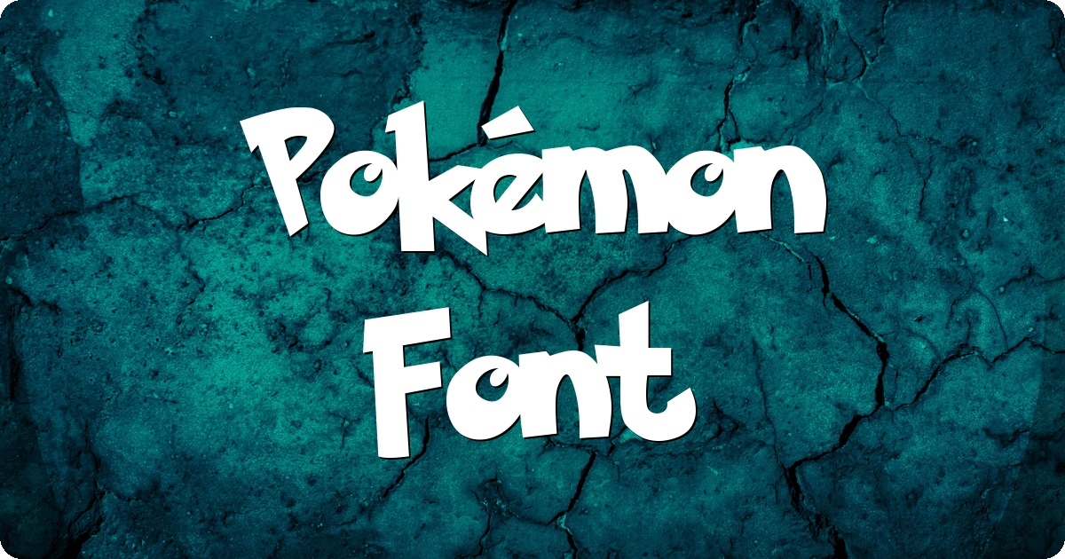 Pokémon Font preview