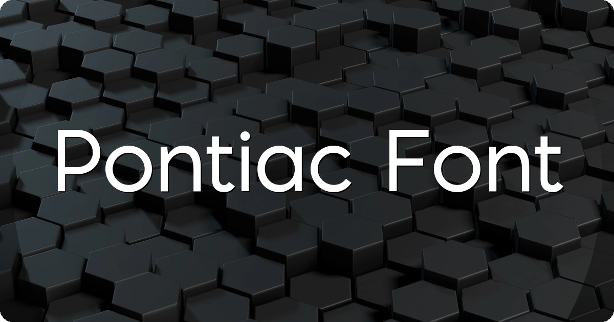 Pontiac Font preview