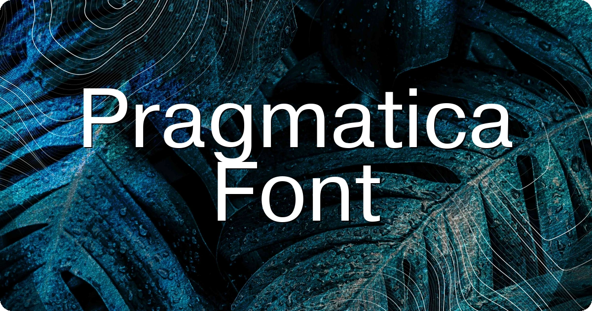 Pragmatica Font preview