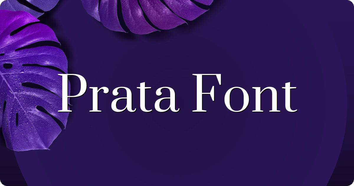 Prata Font preview