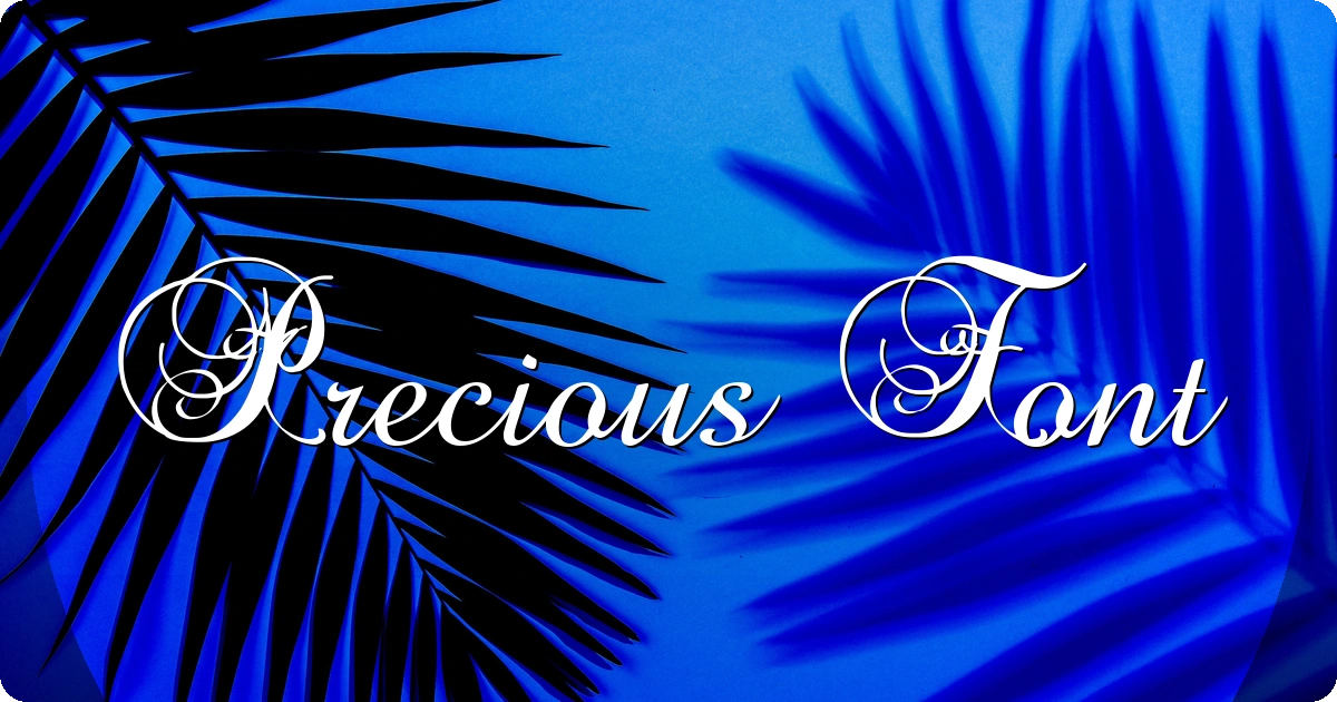 Precious Font preview
