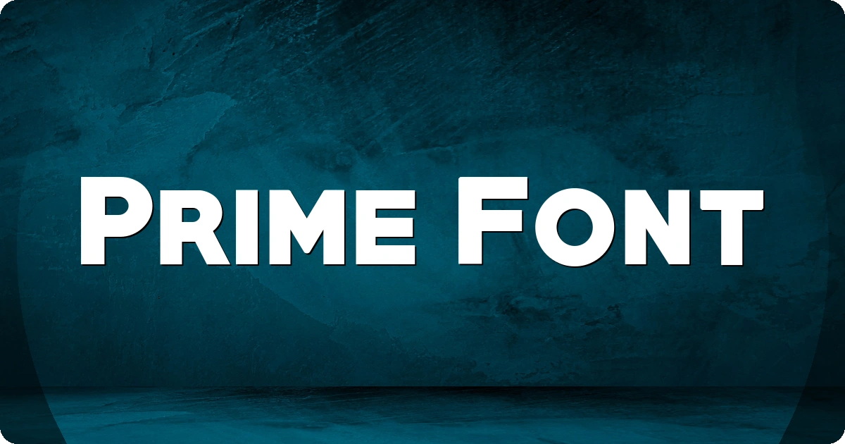 Prime Font preview
