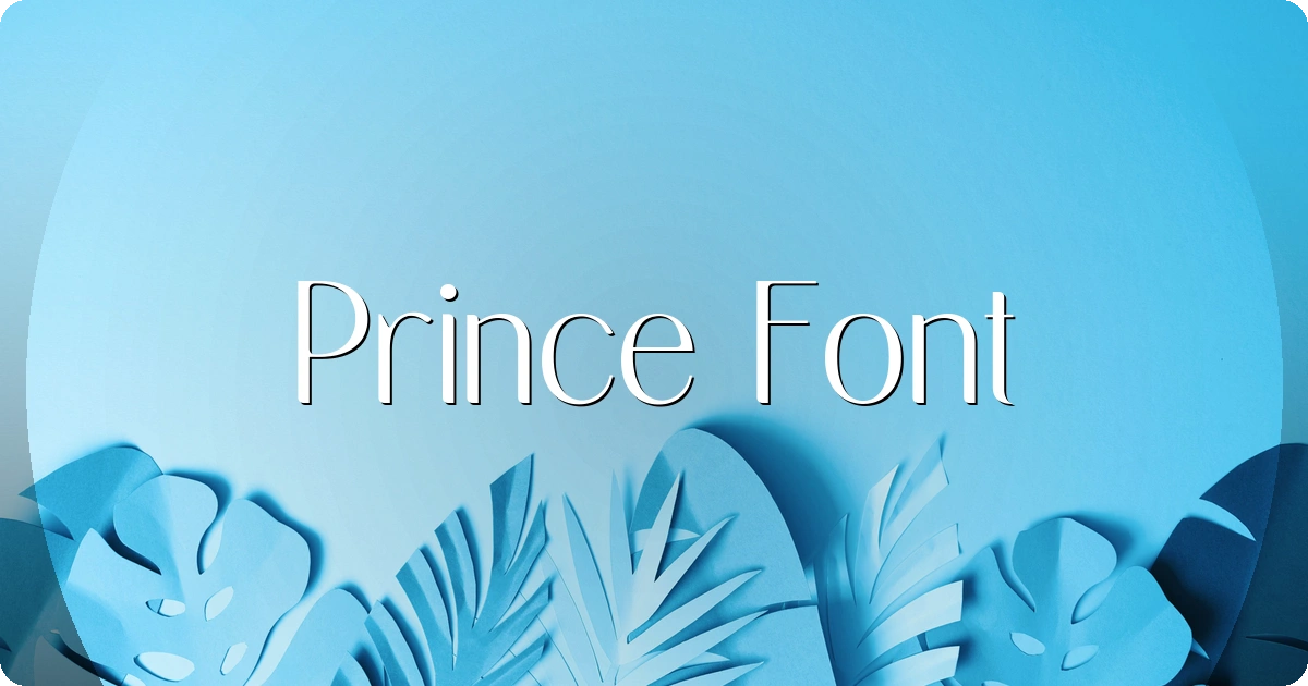 Prince Font preview